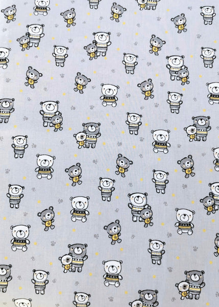 Aisha Dress - Bears On Grey