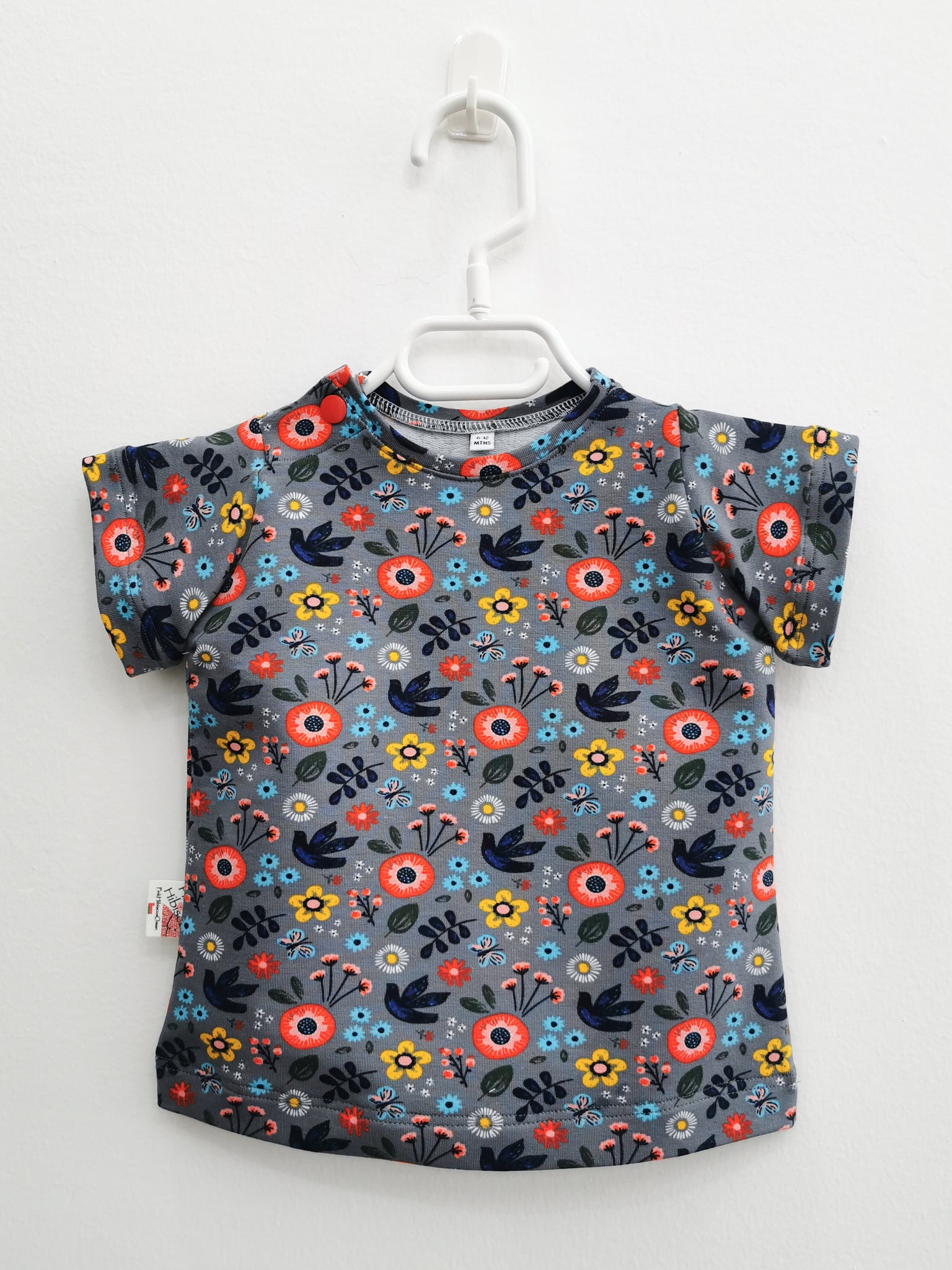 Skye T-Shirt - Grey Floral